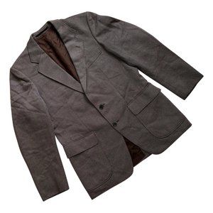 Sundazed (Germany) Trevira Corded Schurwolle Blend Cutaway Blazer (Kiton) : L